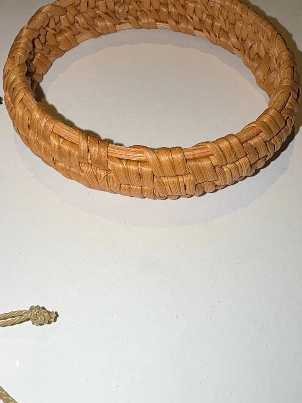 Boho Beach Bracelet Set Shell and Natural Woven Raffia Bracelet
